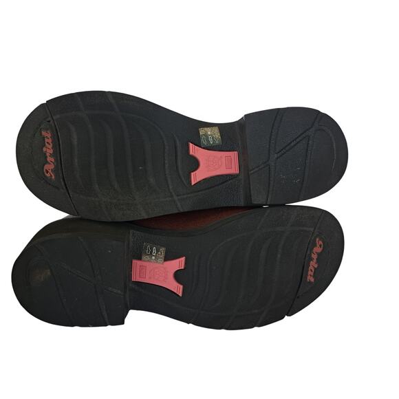 ARIAT Women’s Size 7 Fat Baby Pink Brown Cowgirl 8” Western Leather Boots - Picture 9 of 12